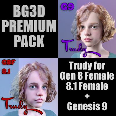 Click here to see preview images for "BG3D Trudy Premium Pack for Genesis 8-8.1-9" BG3D Trudy Premium Pack for Genesis 8-8.1-9