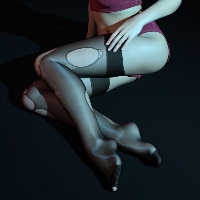 Click here to see preview images for "Torn Stockings for Genesis 9" Torn Stockings for Genesis 9