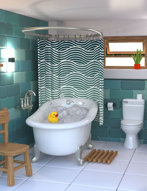 Click here to see preview images for "Bubbly Bathroom" Bubbly Bathroom