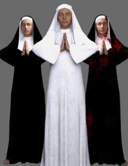 MS Halloween Costume Nun Habit (G8F and G9)