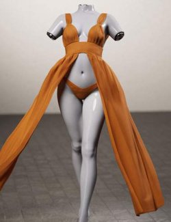 dForce Summer Style Wrap Dress for Genesis 9