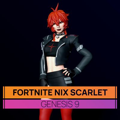Click here to see preview images for "Fortnite Nix Scarlet for Genesis 9" Fortnite Nix Scarlet for Genesis 9