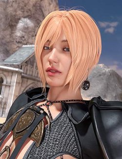 DeathKnight Fantasy Hair for Genesis 8, 8.1 and 9