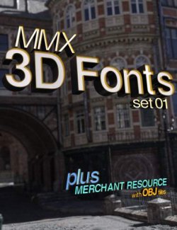 MMX 3D Fonts 01 - Merchant Resource