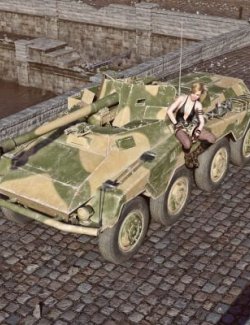 Sdkfz 2344 Artillery Vehicle WT for Daz3D