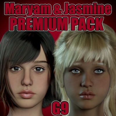 Click here to see preview images for "BG3D Premium Pack for Maryam and Jasmine G9 with Bonus Skins" BG3D Premium Pack for Maryam and Jasmine G9 with Bonus Skins