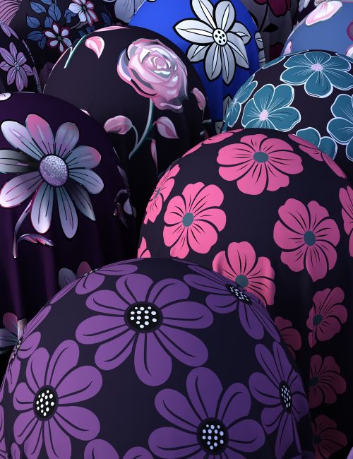 Click here to see preview images for "Gothic Flowers Fabric Iray Shaders - MR" Gothic Flowers Fabric Iray Shaders - MR