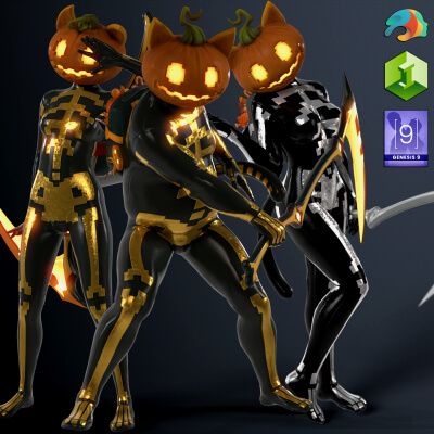 Click here to see preview images for "Spice Outfit (Fortnite) for Genesis 9" Spice Outfit (Fortnite) for Genesis 9