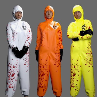 Click here to see preview images for "MS Halloween Costume Hazmat Suit (G8f and G9)" MS Halloween Costume Hazmat Suit (G8f and G9)