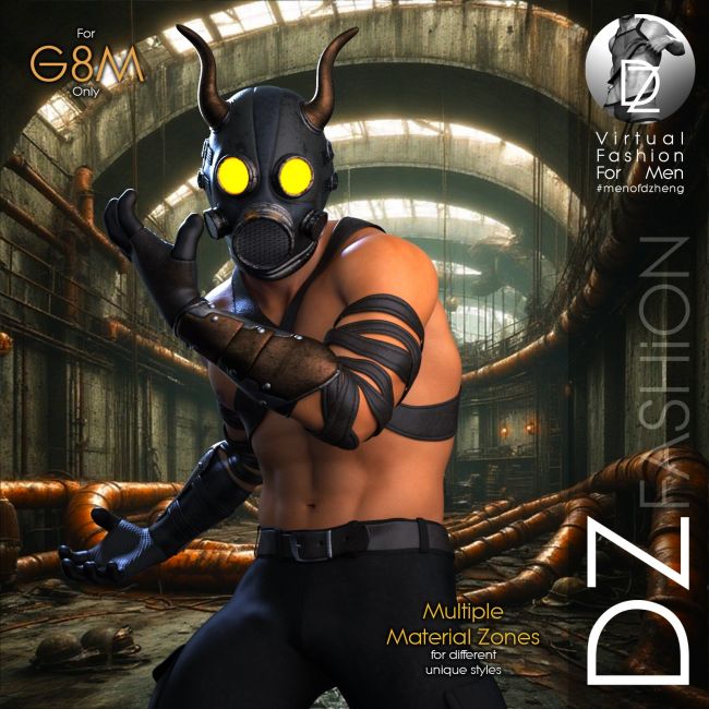 Click here to see preview images for "DZ Gas Mask Demon for G8M" DZ Gas Mask Demon for G8M