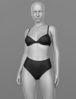 Panties High and Bra 01v G8 Female