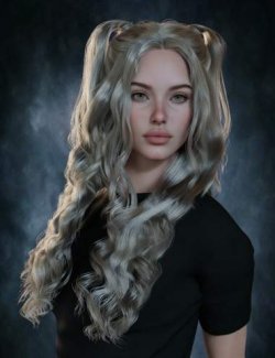dForce Gaelle Candy Curls Hair For Genesis 9