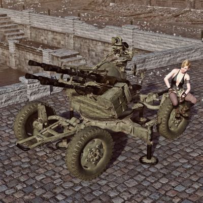 Click here to see preview images for "ZPU-4 AA Gun MW for DAZ3D" ZPU-4 AA Gun MW for DAZ3D