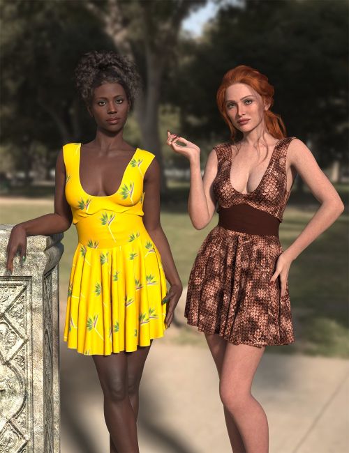 Click here to see preview images for "dForce Mona Dress for Genesis 9" dForce Mona Dress for Genesis 9