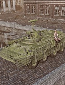 BTR 80 AT Vehicle WT for Daz3D