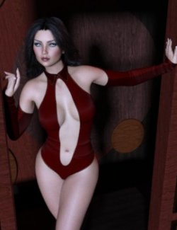 7th Ave: dForce Collared Bodysuit for Genesis 8 and 8.1 Female