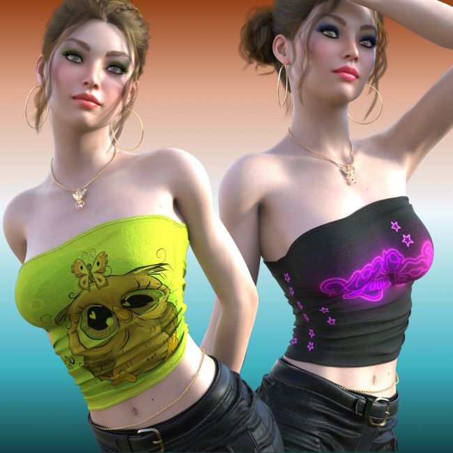 Click here to see preview images for "DA-Sweetheart for dForce Grunge Tube Top Genesis 8-8.1Female by lilflame" DA-Sweetheart for dForce Grunge Tube Top Genesis 8-8.1Female by lilflame
