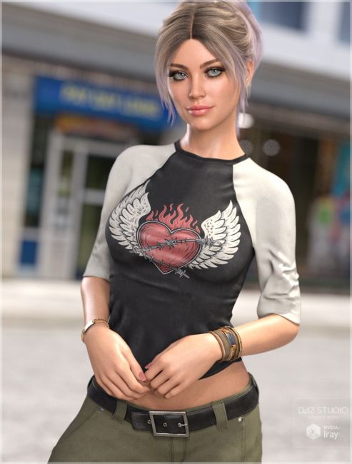 Click here to see preview images for "dForce 3 Quarter Sleeve Top" dForce 3 Quarter Sleeve Top