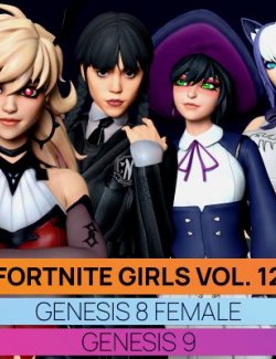 Fortnite Girls Vol 12 Bundle for Genesis 8 and 9