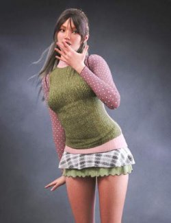 dForce LA Library Outfit for Genesis 9 and 8 Female