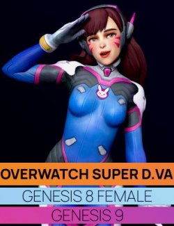 Overwatch Super D.VA for Genesis 8 and 9