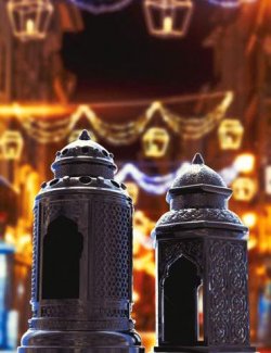 Egyptian Wooden Ramadan Lanterns