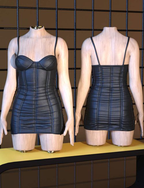 Click here to see preview images for "3DLoki dForce Vixen Leather Dress for Genesis 9 and Genesis 8 Female" 3DLoki dForce Vixen Leather Dress for Genesis 9 and Genesis 8 Female