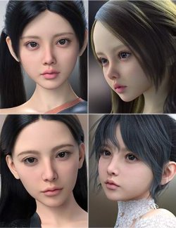 Vo Aki and Young, and Vo Mei and Young HD for Genesis 9 Character Bundle