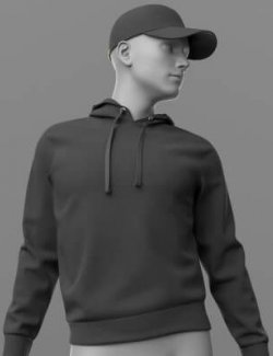Hoody 02v and Baseball Cap G8 Male
