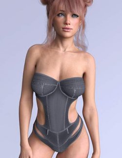 X-Fashion Chill Blue Bodysuit for Genesis 9, 8,1 and 8 Female