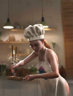 dForce Chef Costume for Genesis 9