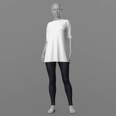 Click here to see preview images for "Shirt Long and Leggings G8 Female" Shirt Long and Leggings G8 Female