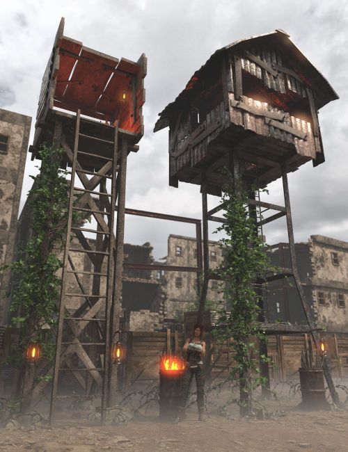 Click here to see preview images for "Post Apocalyptic Watchtowers 1" Post Apocalyptic Watchtowers 1