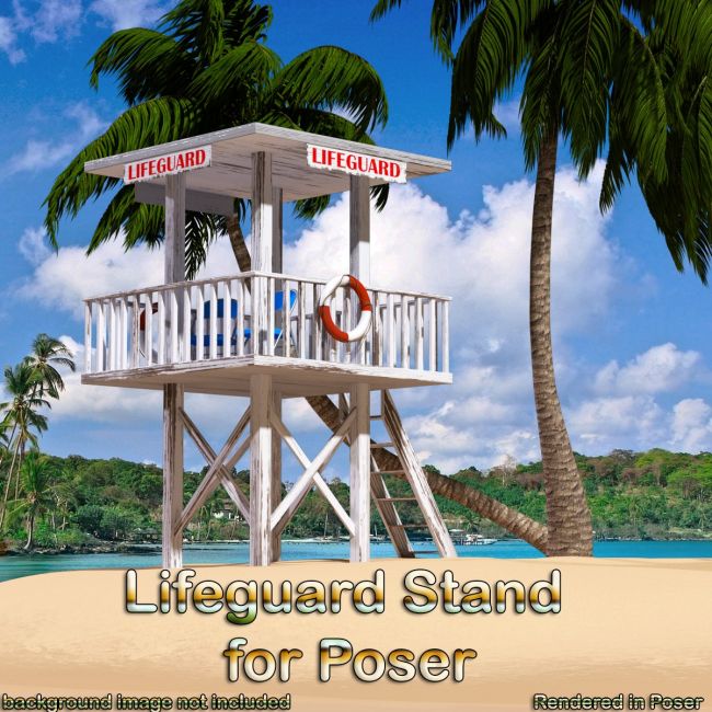 Click here to see preview images for "AJ LifeGuard Stand For Poser" AJ LifeGuard Stand For Poser