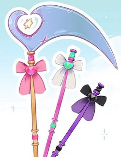 LA Magical Warrior Wand for Genesis 9 Toon