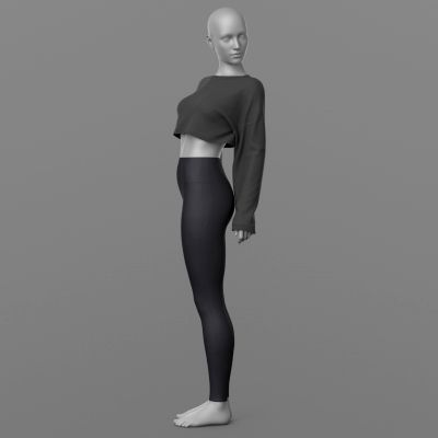 Click here to see preview images for "Cropped Sweatshirt and Leggings G8 Female" Cropped Sweatshirt and Leggings G8 Female