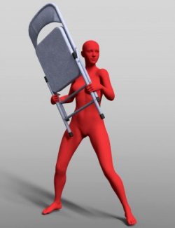 Lyko3D Pro Wrestling Chair Prop and Poses 12425 G8