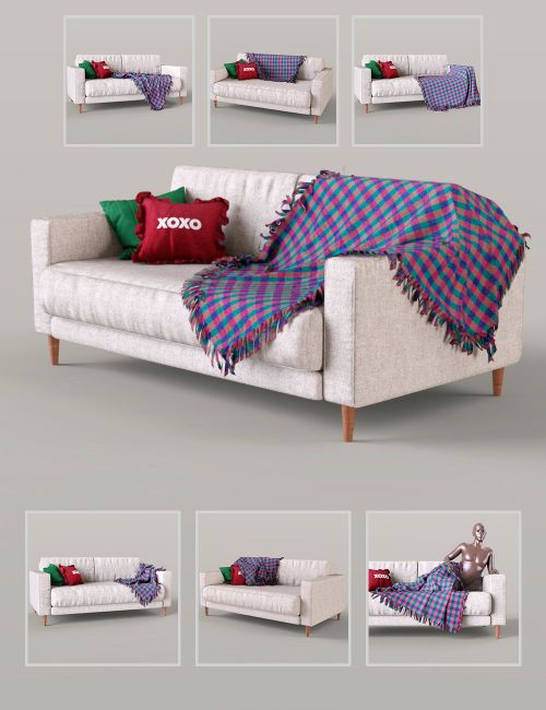 Click here to see preview images for "TN Cozy Christmas Sofa" TN Cozy Christmas Sofa