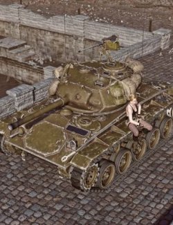 M24DK Chafee Tank WT for Daz3D