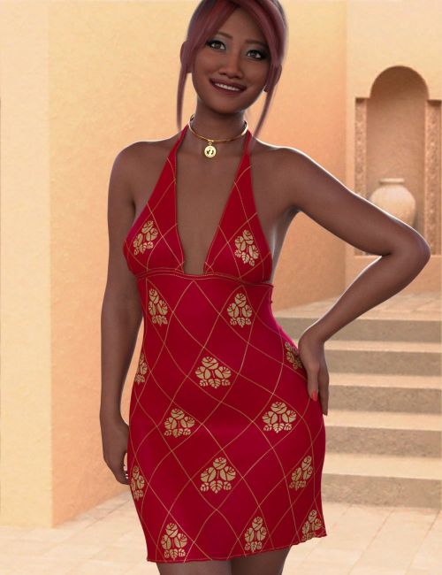 Click here to see preview images for "DNA Nova a dForce Halter Dress for Genesis 9" DNA Nova a dForce Halter Dress for Genesis 9