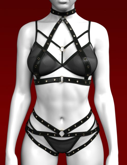 Click here to see preview images for "X-Fashion Armor Kiss Lingerie for Genesis 9, 8.1 and 8 Female" X-Fashion Armor Kiss Lingerie for Genesis 9, 8.1 and 8 Female