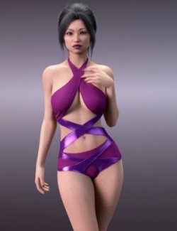 MbM Strappy Bodysuit for Genesis 8 Female