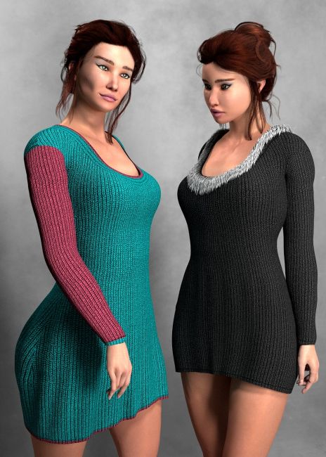 Click here to see preview images for "KnitDress LaFemme 2" KnitDress LaFemme 2