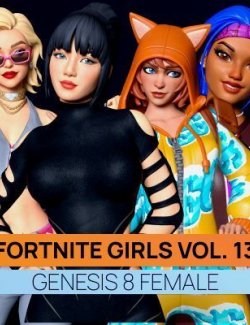 Fortnite Girls Vol 13 Bundle for Genesis 8 and 9