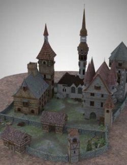 Medieval Manor for Poser