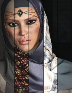 dForce CB Aisha Headscarf for Genesis 9