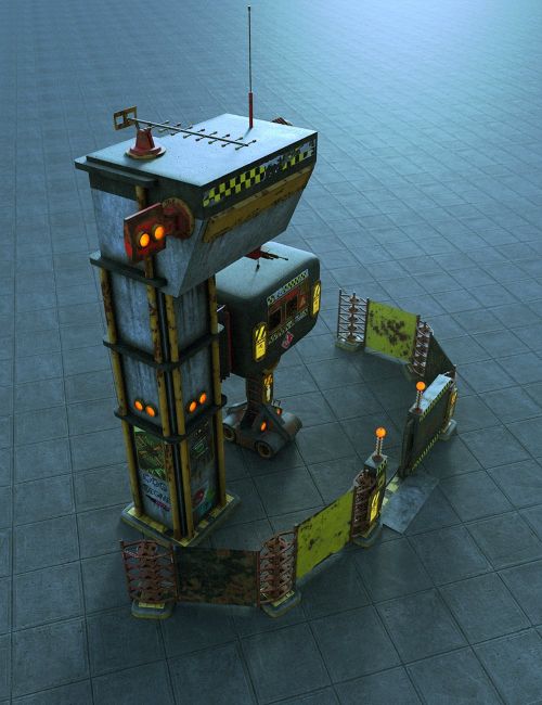 Click here to see preview images for "The Cog Regime Security Gate and Tower" The Cog Regime Security Gate and Tower