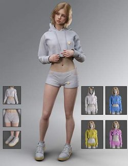 dForce MB Casual Hooded Set Genesis 9 Feminine