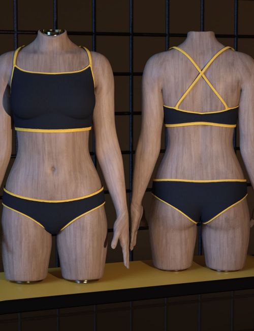 Click here to see preview images for "3DL dForce Everyday Cami Set For G8F/G9" 3DL dForce Everyday Cami Set For G8F/G9