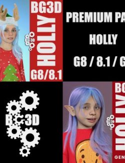 BG3D Premium Pack for Holly for G8-8.1-G9